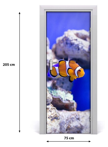 Samolepiace fototapety na dvere ryba Nemo 75x205 cm