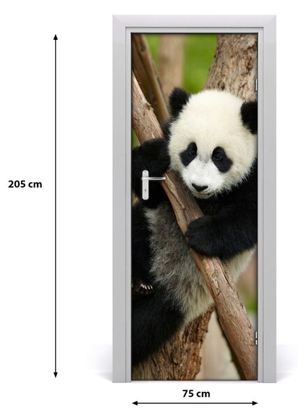 Samolepiace fototapety na dvere Panda na strome 75x205 cm