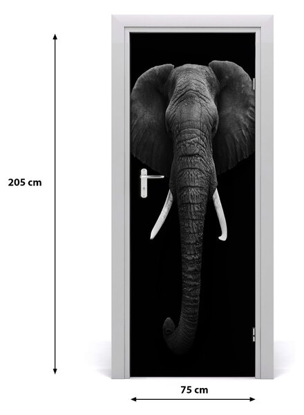 Samolepiace fototapety na dvere africký slon 75x205 cm