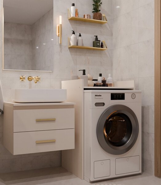 TP Living Kúpeľňová skrinka nad práčku Pola 64 cm béžová