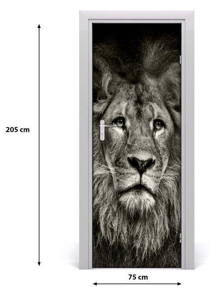 Samolepiace fototapety na dvere Lev 75x205 cm