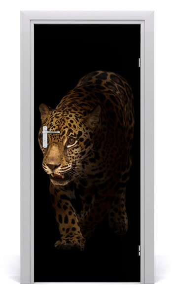 Samolepiace fototapety na dvere jaguár 85x205 cm
