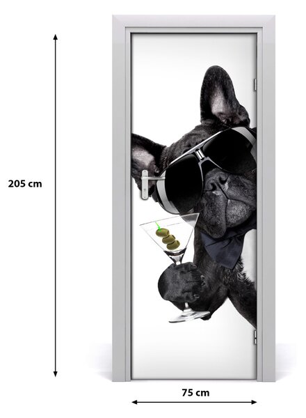 Samolepiace fototapety na dvere Piezo z martini 75x205 cm