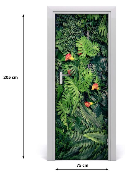 Fototapeta na dvere tropické rastliny 75x205 cm