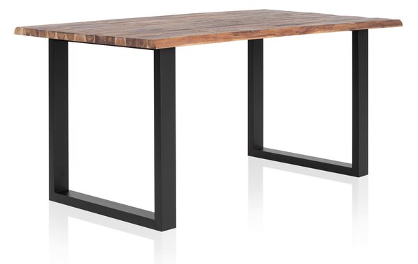 JEDÁLENSKÝ STÔL, akácia, prírodná farba, čierna, 140/80/75 cm MID.YOU - Online Only jedálne, Online Only