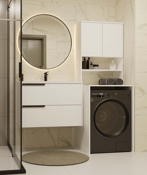TP Living Kúpeľňová skrinka nad práčku POLA MULTI biela