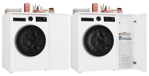 TP Living Kúpeľňová skrinka nad práčku Pola 95 cm biela