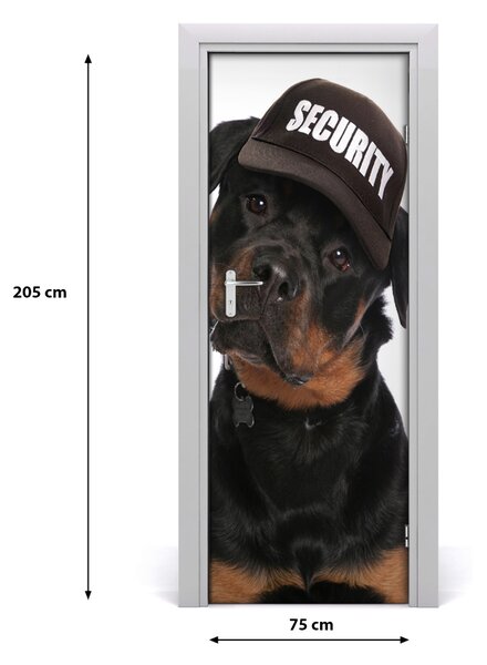 Samolepiace fototapety na dvere rottweiler 75x205 cm