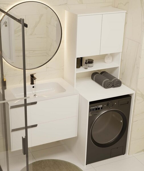TP Living Kúpeľňová skrinka nad práčku POLA MULTI biela