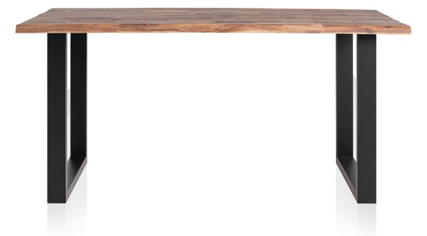 JEDÁLENSKÝ STÔL, akácia, prírodná farba, čierna, 140/80/75 cm MID.YOU - Online Only jedálne, Online Only