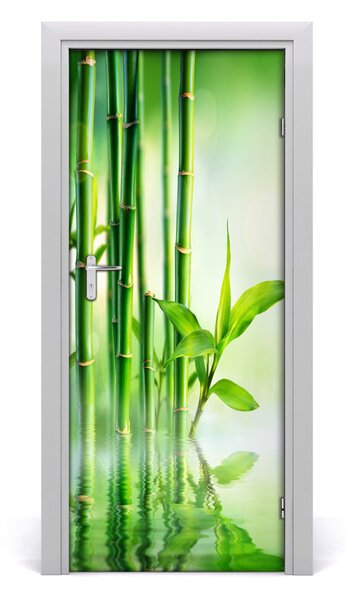 Fototapeta na dvere Bambus vo vode 85x205 cm