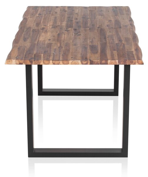 JEDÁLENSKÝ STÔL, akácia, prírodná farba, čierna, 140/80/75 cm MID.YOU - Online Only jedálne, Online Only
