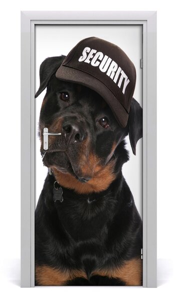 Samolepiace fototapety na dvere rottweiler 85x205 cm