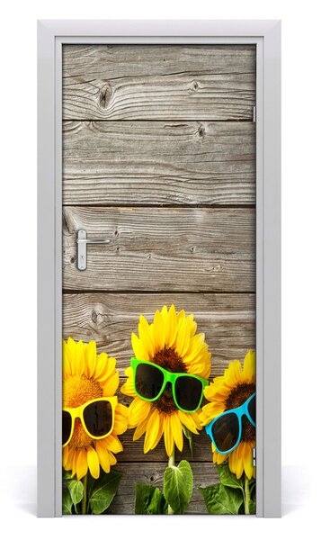 Fototapeta na dvere slnečník okuliare 85x205 cm