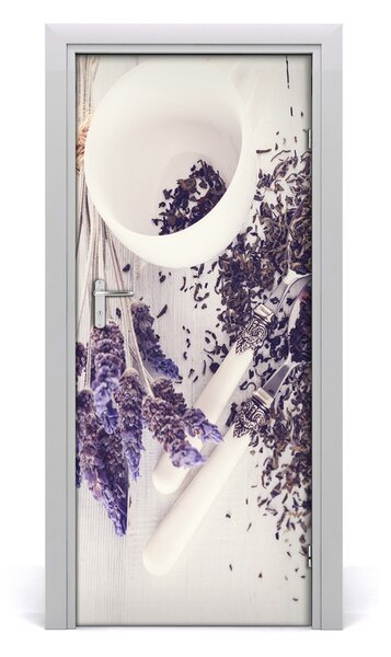 Fototapeta na dvere Nepára z levandule 85x205 cm