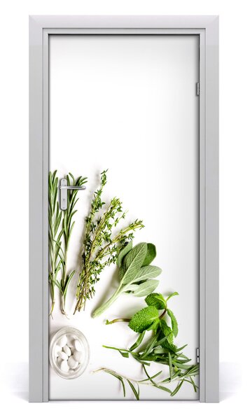 Fototapeta na dvere bylinky 85x205 cm