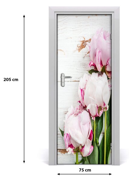 Fototapeta na dvere pivoňka 75x205 cm