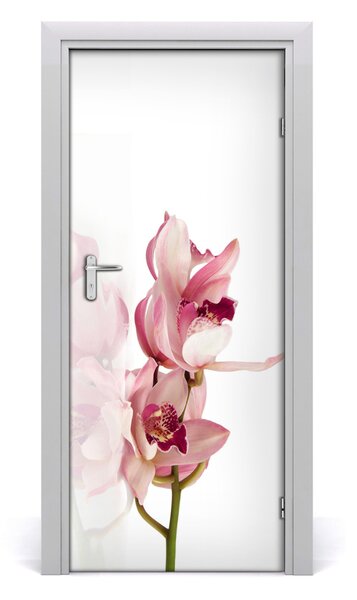 Fototapeta na dvere ružová orchidea 85x205 cm