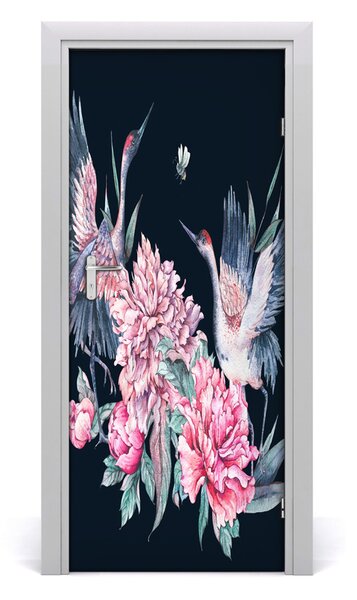 Fototapeta na dvere žeriav 85x205 cm