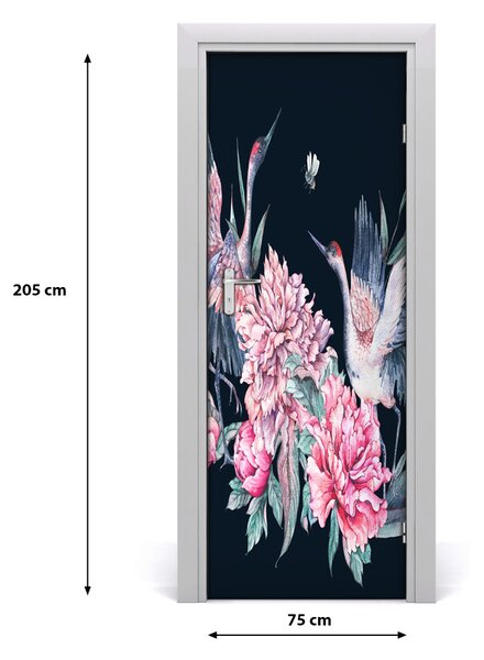 Fototapeta na dvere žeriav 75x205 cm