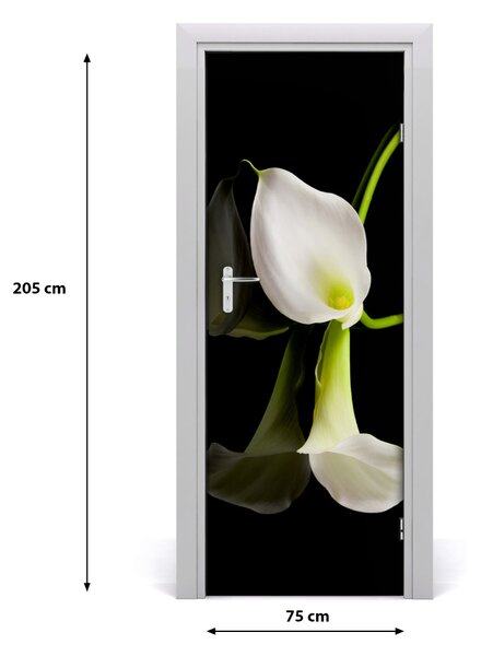 Fototapeta na dvere biela Kalim 75x205 cm