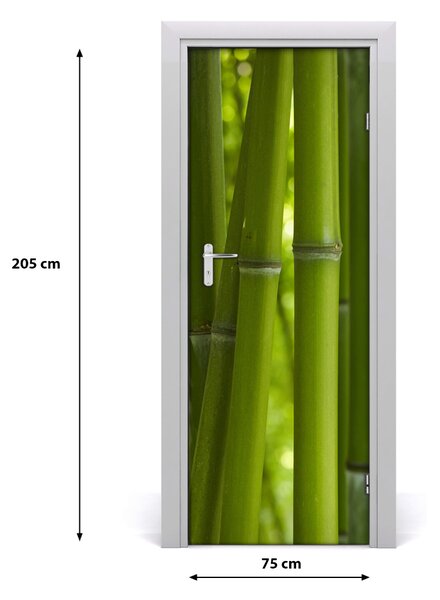 Fototapeta na dvere bambusový les 75x205 cm