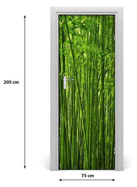 Fototapeta na dvere bambusový les 75x205 cm