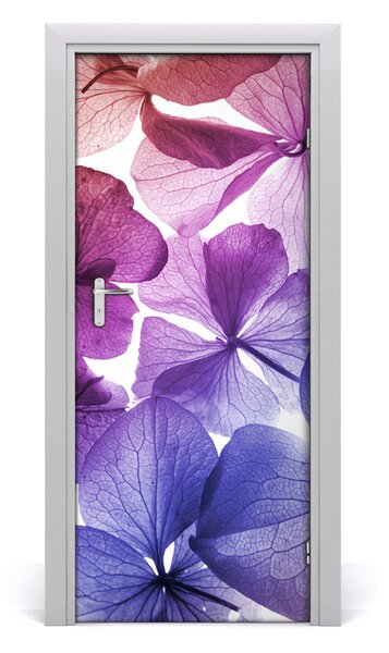 Fototapeta na dvere fialové kvety 85x205 cm