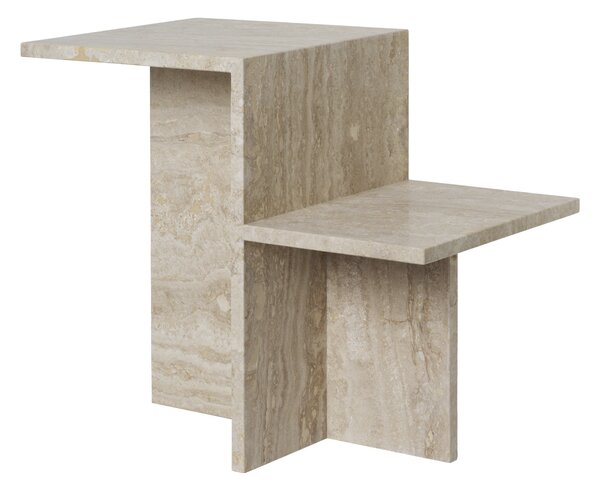 Odkladací stolík Distinct, Travertine – Ferm Living