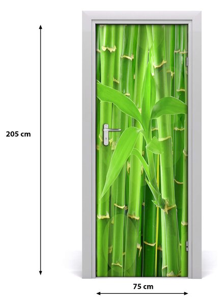 Fototapeta na dvere bambusový les 75x205 cm