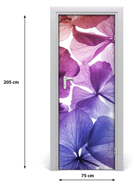 Fototapeta na dvere fialové kvety 75x205 cm