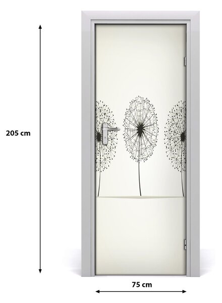Fototapeta na dvere púpavy 75x205 cm