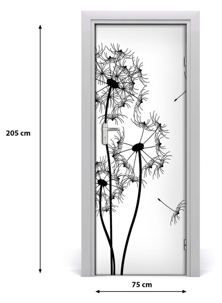 Fototapeta na dvere púpavy 75x205 cm