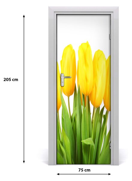 Fototapeta samolepiace žlté tulipány 75x205 cm