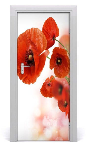 Fototapeta samolepiace poľné mak 85x205 cm