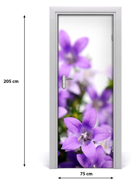 Fototapeta samolepiace fialové zvončeky 75x205 cm