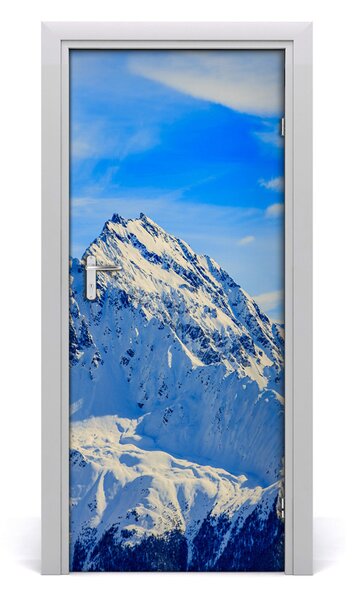 Fototapeta na dvere hory zima 85x205 cm