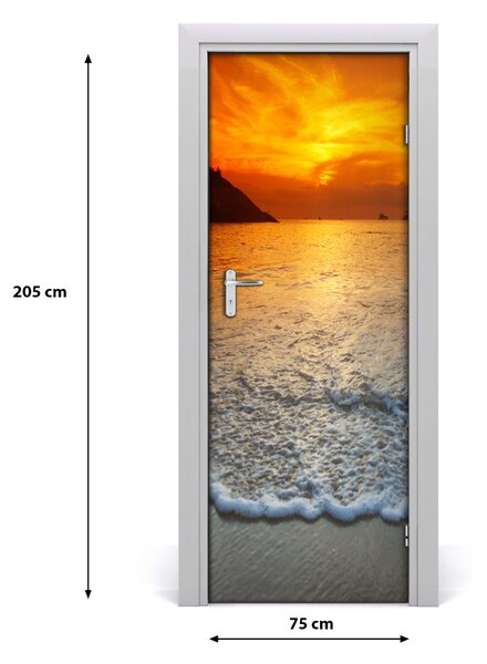 Fototapeta na dvere západ slnka 75x205 cm