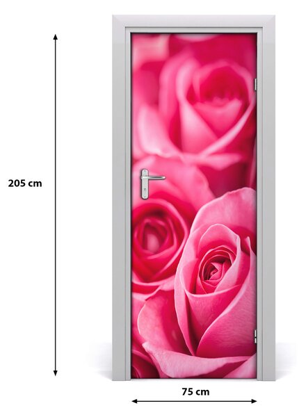 Fototapeta samolepiace ružové ruže 75x205 cm