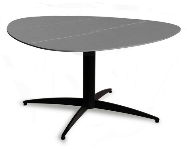 KONFERENČNÝ STOLÍK, sivá, čierna, kov, kameň, 75/75/40 cm Xora - Stolíky do obývačky, Online Only