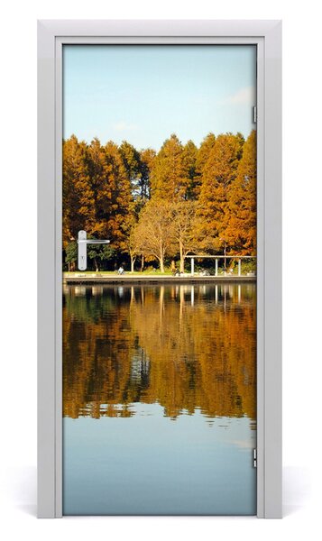 Fototapeta na dvere jeseň park 85x205 cm