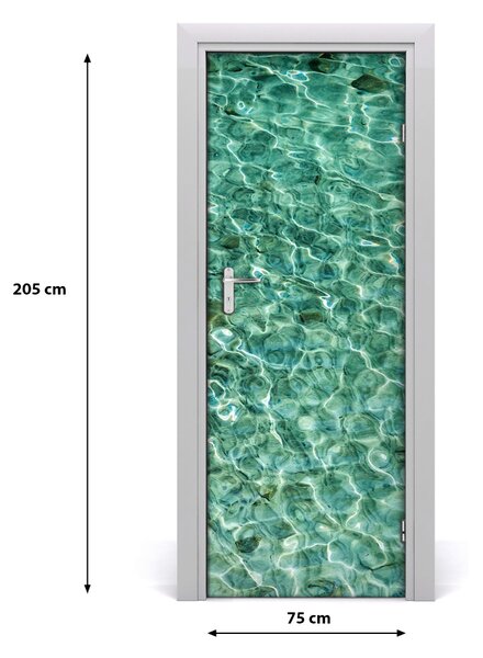 Fototapeta na dvere priezračná voda 75x205 cm