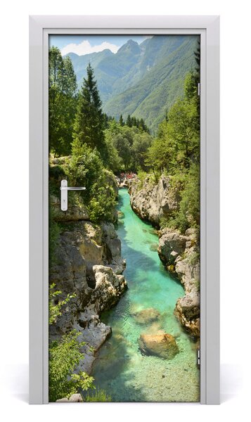 Fototapeta na dvere horský potok 85x205 cm