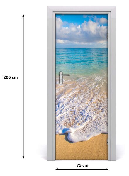Fototapeta na dvere tropická pláž 75x205 cm