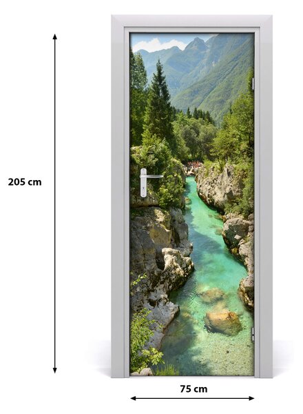 Fototapeta na dvere horský potok 75x205 cm
