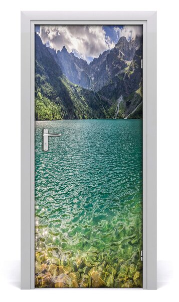 Fototapeta na dvere jazero v horách 85x205 cm
