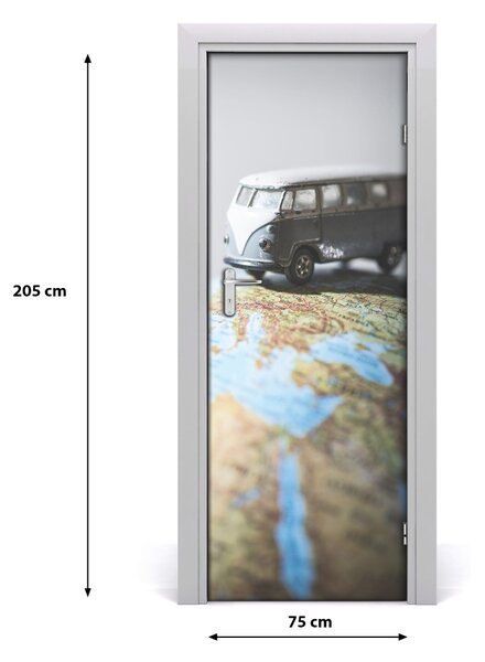 Fototapeta na dvere auto glob 75x205 cm
