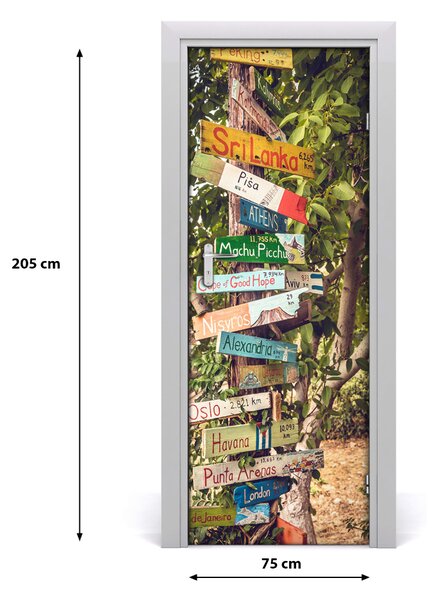 Fototapeta na dvere znak 75x205 cm