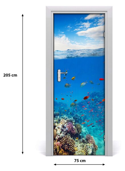 Fototapeta na dvere koralový útes 75x205 cm