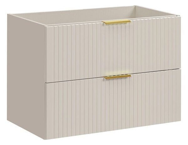 Comad Závesná skrinka Adele Cashmere Sky so zápustným umývadlom 120 cm kašmír/biela